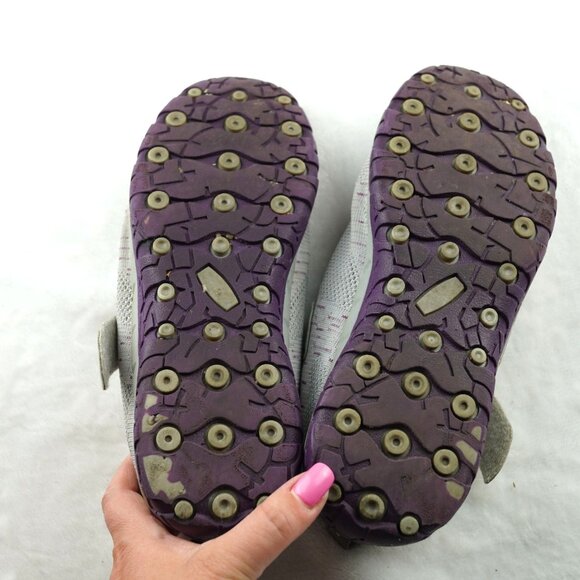 Vionic Mesh Athletic Shoes Women's Size 7 Gray Purple Grip Sole Comfort Sneakers - Picture 10 of 10